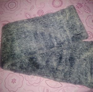 Calvin Klein Gray Faux Fur scarf